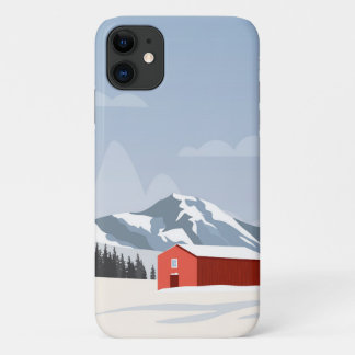 Design coque iphone : Suède, paysage hivernal.