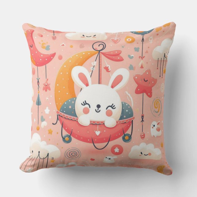 Design coussin de lapin (Recto)