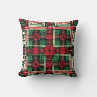 Design Coussin de Noël - Rouge classique et vert