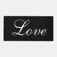 Design d'amour élégant Arrière - plan noir Script