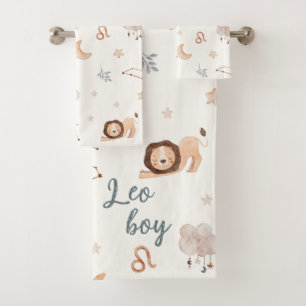 Design d'astrologie : Aquarelle Leo signe Zodiac