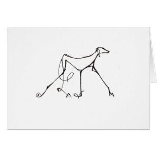 Design de carte d'Azawakh de David Moore