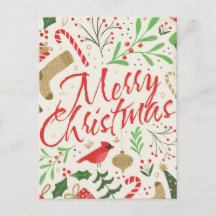 Design de carte postale de Noël