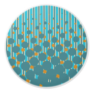 Design de densité - Turquoise&Orange - Bouton de t