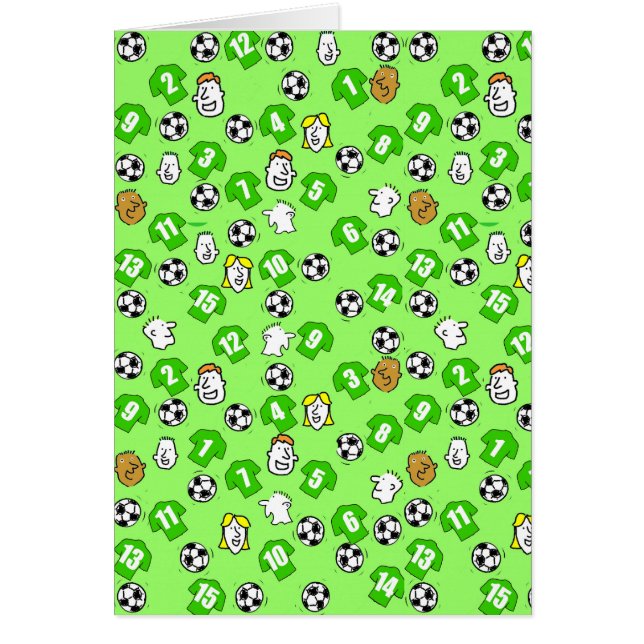 Design de football avec chemises vertes (Devant)