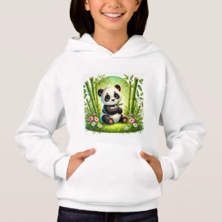 Design de forêt de bambou mignonette - Panda Cub a