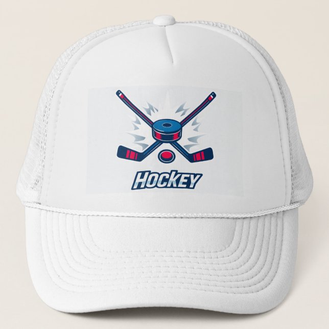 Design de hockey pour un Casquette (Devant)
