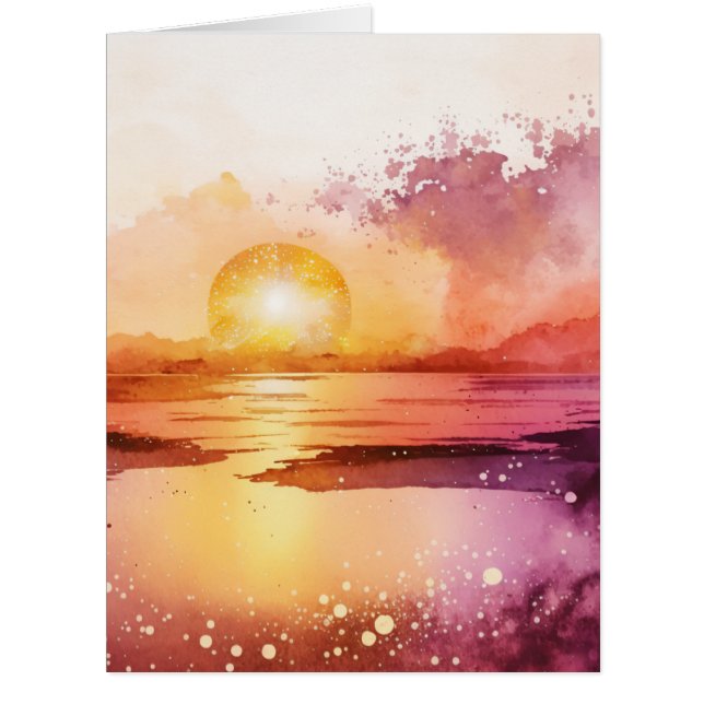 Design de la gamme Watercolor Beach 3 (Devant)