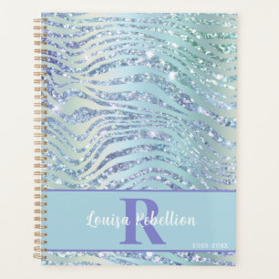 Design de la Parties scintillant Blue Aqua Zebra T