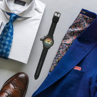 Design de montre masculin personnalisé