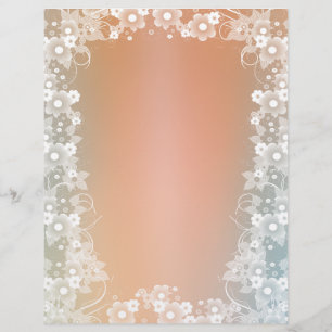 Design de papier scrapbook romantique Floral