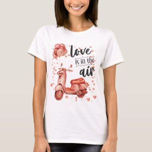 Design de Saint-Valentin : T-shirt scooter et ball