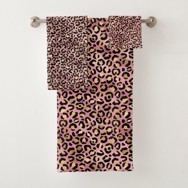 Design de série Leopard rose et or 15 (En situation)