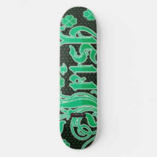 Design de skateboard irlandais à 4 feuilles
