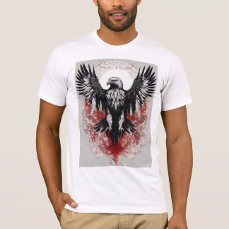 Design de t-shirt d'aigle en colère