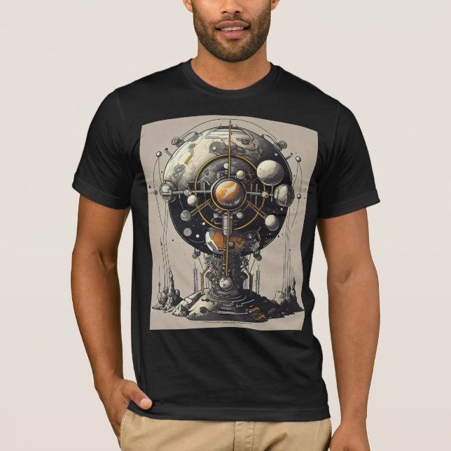 Design de T-shirt de voyage cosmique (Devant)
