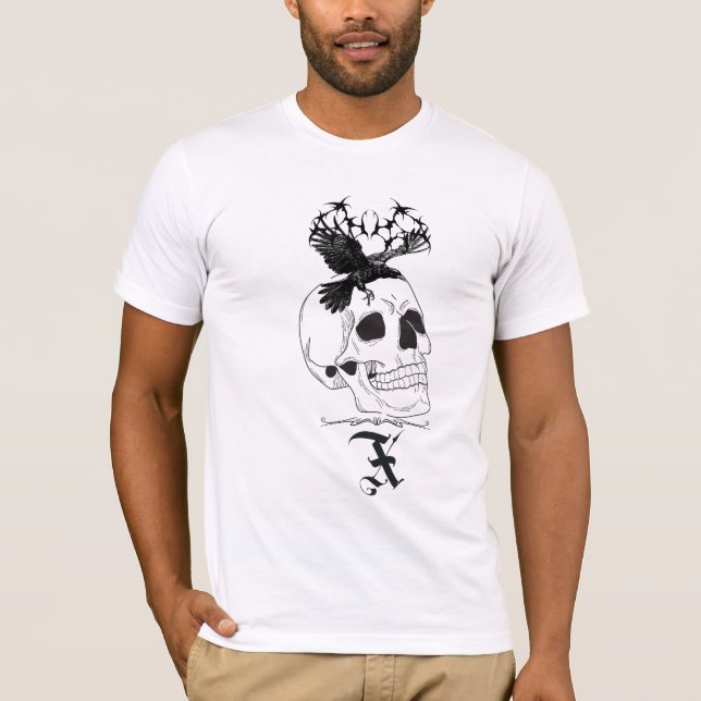 Design de T-shirt d'inspiration gothique pour l'es (Devant)