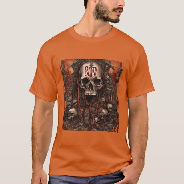 Design de t-shirt en métal de mort scray (Devant)