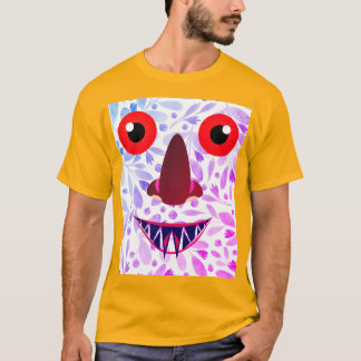 Design de T-shirt ghost effrayant coloré