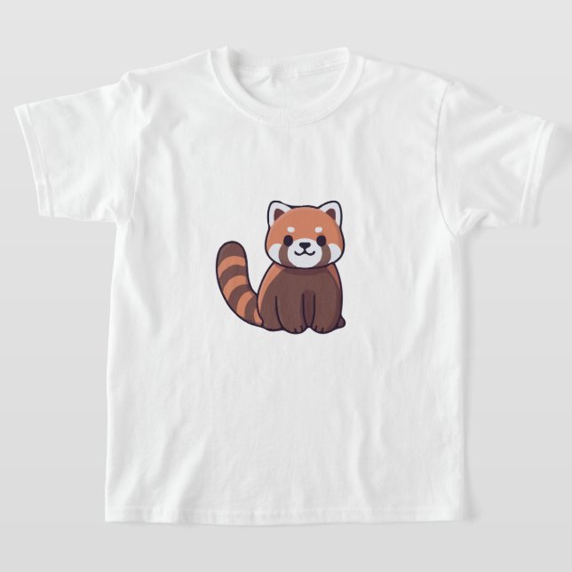 Design de t-shirt panda rouge (Poser)
