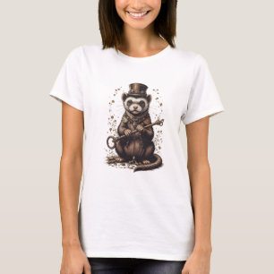 Design de t-shirt Steampunk Ferret