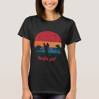 Design de t-shirt Surfer girl