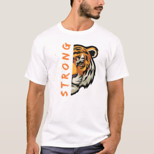 Design de t-shirts en tigre robuste
