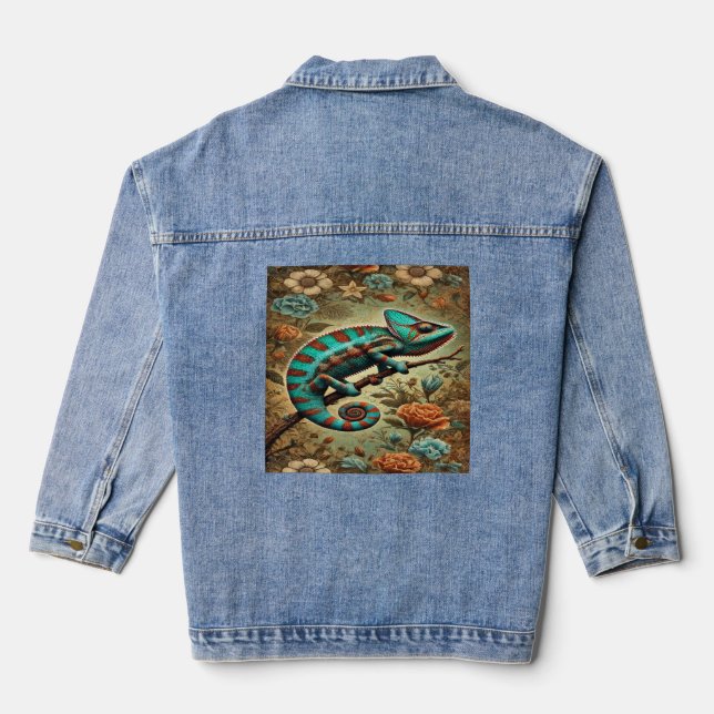 Design de veste Denim de Chameleon (Verso)
