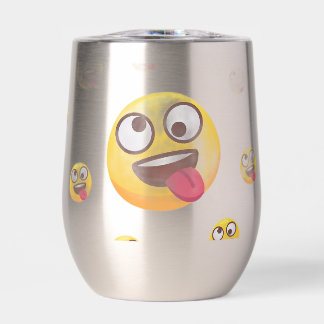 "Design d'émoji drôle et mignon avec la langue sor