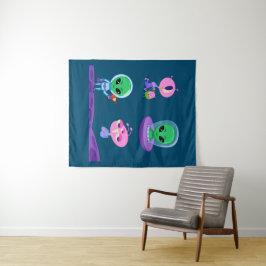 Design der 3D-Alien Wandteppich