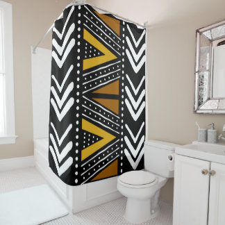 Design der afrikanischen Muscheldusche Duschvorhang