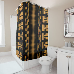 Design der afrikanischen Muscheldusche Duschvorhang