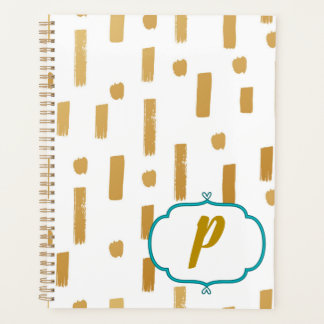 Design der aktuellen Gold-Monogramme Planer