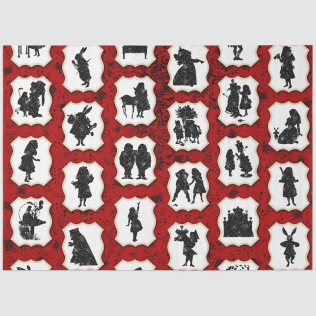 Design der Alice im Wunderland 3 Seidenpapier (Vorderseite)