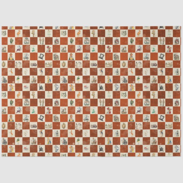 Design der Alice im Wunderland 8 Seidenpapier (Vorderseite)