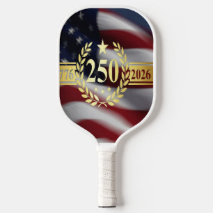 Design der amerikanischen Flagge zum 250. Jubiläum Pickleball Schläger
