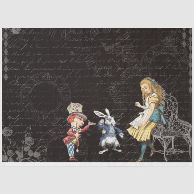 Design der anderen Alice im Wunderland 44 Seidenpapier (Vorderseite)