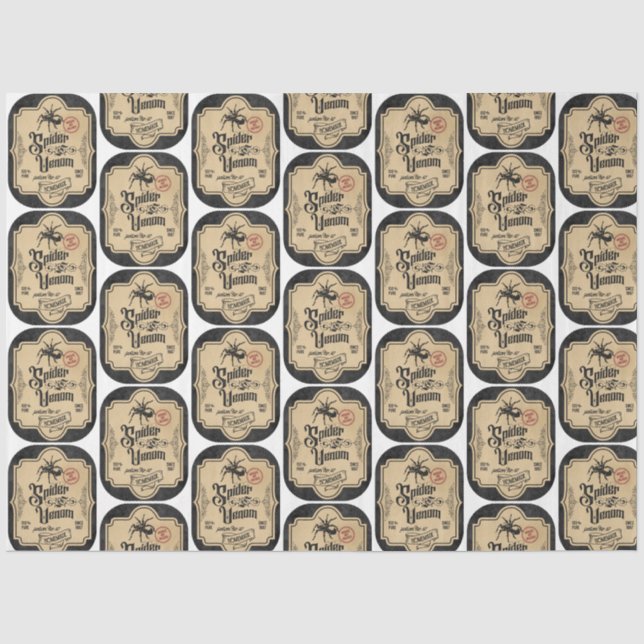 Design der Apotheke- und Polieretiketten 9 Seidenpapier (Vorderseite)