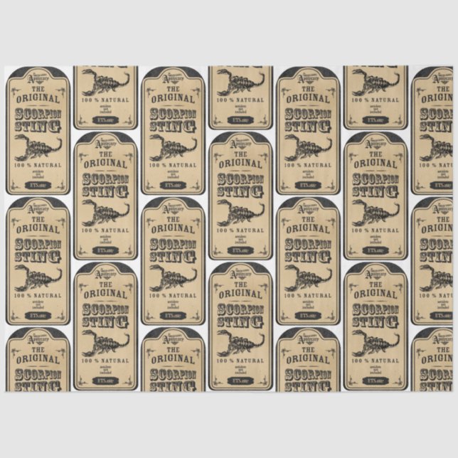 Design der Apotheke- und Potionsreihe 11 Seidenpapier (Vorderseite)