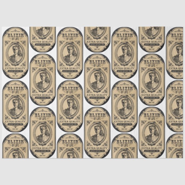Design der Apotheke- und Potionsreihe 17 Seidenpapier (Vorderseite)