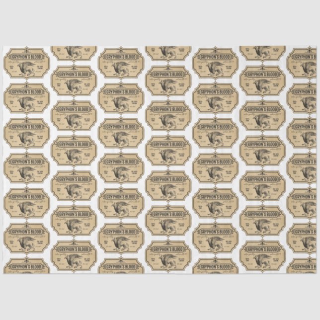 Design der Apotheke- und Potionsreihe 27 Seidenpapier (Vorderseite)