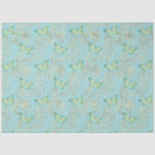 Design der Aqua- und Gold-Serie 14 Seidenpapier