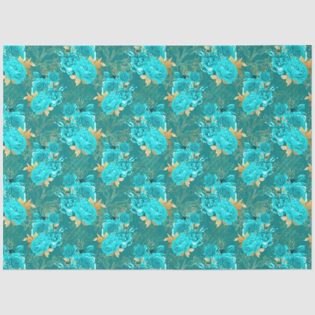 Design der Aqua- und Gold-Serie 15 Seidenpapier (Vorderseite)
