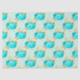 Design der Aqua- und Gold-Serie 1 Seidenpapier