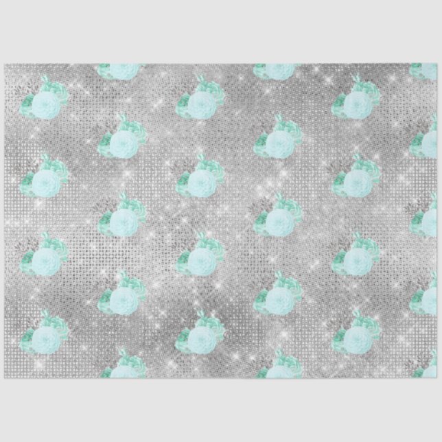 Design der Aqua- und Silver-Serie 14 Seidenpapier (Vorderseite)
