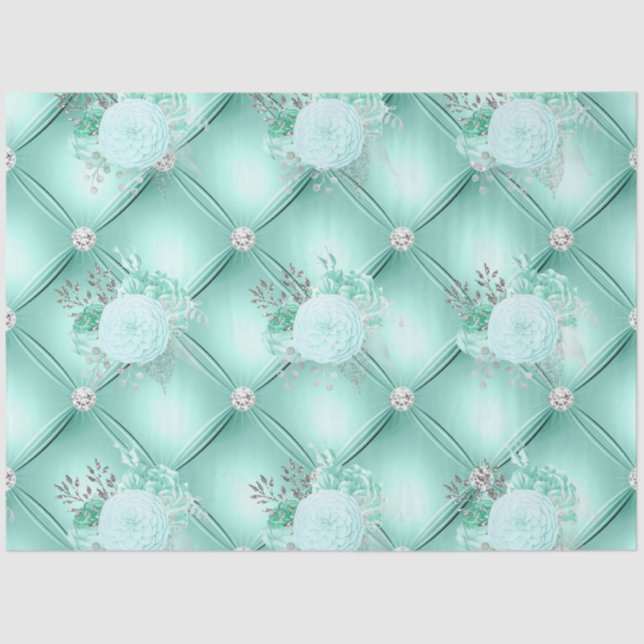 Design der Aqua- und Silver-Serie 3 Seidenpapier (Vorderseite)