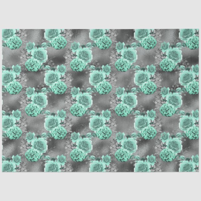 Design der Aqua- und Silver-Serie 4 Seidenpapier (Vorderseite)