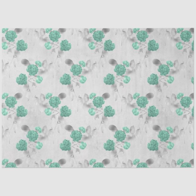 Design der Aqua- und Silver-Serie 6 Seidenpapier (Vorderseite)