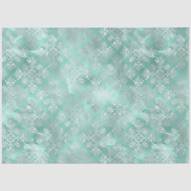 Design der Aqua- und Silver-Serie 7 Seidenpapier (Vorderseite)