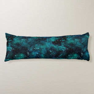 Design der Aquamarinen Galaxy-Serie 4 Seitenschläferkissen